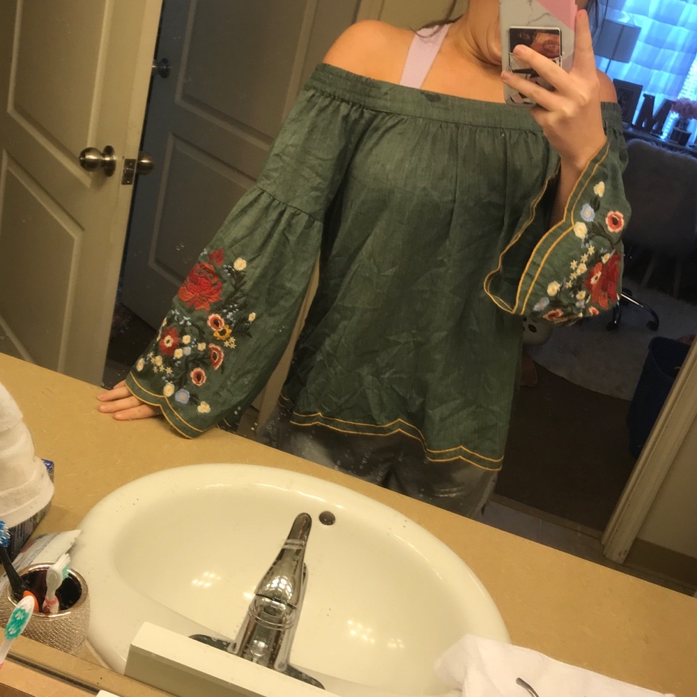 off the shoulder shirt